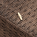 Комплект мебели ADELINA (Аделина) со столом 145х85 на 7 персон и трехместным диваном коричневого цвета из плетеного искусственного ротанга