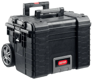 Ящик для инструментов на колесах GEAR MOBILE CART 22 черного цвета из пластика