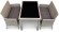 Комплект мебели АРИЯ КАФЕ бежевый на 4 персоны с двумя диванами из искусственного ротанга