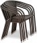 Комплект мебели MONIKA (Моника) T25A/Y137C коричневый со столом 50х50 на 2 персоны из искусственного ротанга