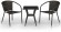 Комплект мебели MONIKA (Моника) T25A/Y137C коричневый со столом 50х50 на 2 персоны из искусственного ротанга