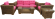 Лаунж зона BERNARDITA (Бернардита) на 5 персон с трехместным диваном коричневого цвета из плетеного натурального ротанга