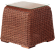 Лаунж зона REBECA (Ребека) на 5 персон с трехместным диваном коричневого цвета из плетеного натурального ротанга