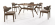 Обеденная группа серии LAYANG (Лаянг) со столом 150х90 на 6 персон из дерева гевея 