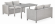Комплект мебели MONIKA (Моника) T256A/S59B латте на 4 персоны со столом 140х80 из искусственного ротанга