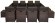 Обеденная группа серии ARAGO (Араго) с столом 255х125 коричневая на 12 персон из плетеного искусственного ротанга