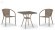 Комплект мебели T282BNT/Y137C-W56 светло коричневый  со столом 70х70 на 2 персоны из искусственного ротанга