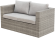Комплект мебели серии DIMSAM (Димсам) со столом 160х100 на 8 персон серого цвета из искусственного ротанга