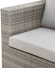 Комплект мебели серии DIMSAM (Димсам) со столом 160х100 на 8 персон серого цвета из искусственного ротанга