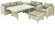 Комплект мебели CORONA (Корона) на 7 персон со столом 160х120 бежевый из искусственного ротанга
