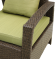 Комплект мебели GARDA (Гарда) на 6 персон коричневый из искусственного ротанга