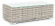 Столик журнальный серии ФАБРИЦИЯ 112х60 серый из искусственного ротанга