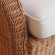 Кресло + пуфик NUBIYA (Нубия) коричневого цвета из плетеного натурального ротанга