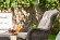 Лаунж зона серии GENEVA (Женева) 2 кресла с оттоманками и кофейным столиком из искусственного ротанга