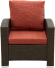 Комплект мебели KARINA (Карина) на 8 персон коричневый из искусственного ротанга