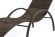 Кресло-шезлонг LINA (Лина) AF-6020 коричневый из искусственного ротанга
