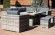 Комплект мебели САН-РЕМО обеденная группа со столом 180х105 см и угловым диваном из плетеного искусственного ротанга