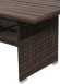 Стол обеденный RICHMOND (Ричмонд) коричневый размером 160х90 из ДПК и искусственного ротанга