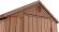 Сарай-хозблок DARWIN 6х6 (Дарвин) коричневый 189x182x218см под покраску пластиковый под фактуру дерева для дачи