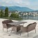 Комплект мебели SIENA (Сиена) T198B/S54B светло коричневый со столом 140х80 на 4 персоны из искусственного ротанга