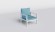 Комплект дизайнерской мебели серии RIPOSO (Рипосо) с двухместным диваном из алюминия