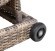 Шезлонг серии GRAFFON (Граффон) светло коричневого цвета на колесиках из плетёного искусственного ротанга