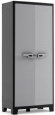 Шкаф 2-х дверный узкий TITAN MULTI SPACE CABINET (Титан Мульти) серого цвета из пластика