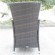 Комплект мебели серии САНЗЕНИ-130 KM-1302 (черная, коричневый) обеденная группа на 6 персон из плетеного искусственного ротанга
