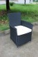 Комплект мебели серии САНЗЕНИ-130 KM-1302 (черная, коричневый) обеденная группа на 6 персон из плетеного искусственного ротанга