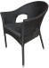 Кресло обеденное DELI (Дэли) черное из искусственного ротанга