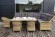 Комплект мебели угловой БЕРГАМО соломенного цвета на 8 персон со столом 180х100 из искусственного ротанга