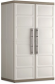 Шкаф 2-х дверный EXELLENCE XL TALL CABINET (Эксэлэнс XL) бежевого цвета из пластика