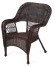 Кресло GIZA MEDISON PREMIUM (Гиза Мэдисон) коричневое из искусственного ротанга