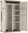 Шкаф 2-х дверный EXELLENCE XL MULTI PURPOSE CABINET (Эксэлэнс XL Мульти) бежевого цвета из пластика