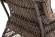 Кресло серии ГРАНД ЛАТТЕ коричневое из искусственного ротанга