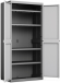 Шкаф 2-х дверный LOGICO XL TALL CABINET (Логико XL) серого цвета из пластика