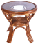 Комплект мебели BAMBINA (Бамбина) кофейный на 4 персоны коричневого цвета из натурального ротанга