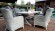 Комплект обеденной группы ВЕРОНА/БЕРГАМО со столом 200х100 и 6 кресел из плетеного искусственного ротанга цвет серый