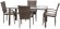 Стол обеденный KONSUELA (Консуела) размером 150см цвет коричневый из плетеного искусственного ротанга