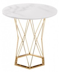 Стол деревянный Melan white / gold