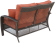 Лаунж зона MARTINIQUE на 4 персоны цвет коричневый с двухместным диваном из плетеного искусственного ротанга