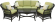 Лаунж зона MARIVA на 5 персон цвет коричневый с трехместным диваном из плетеного искусственного ротанга