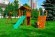 Детские городки JUNGLE COTTAGE + CLIMB MODULE XTRA+ рукоход с качелей (Джангл коттедж) из соснового бруса 