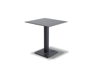 Стол обеденный КАФФЕ размером 64х64 столешница HPL цвет серый гранит подстолье чугунное