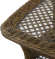 Лаунж зона VERANDA на 7 персон цвет коричневый с трехместным диваном из плетеного искусственного ротанга