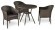 Комплект мебели НИКА d80 BR 3+1 из искусственного ротанга T283ANT-Y350-(W51)