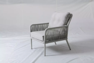 Кресло обеденное VERONA (Верона) из алюминия и роупа