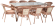 Обеденный комплект DECO (Деко) на 8 персон со столом 180х90 капучино из искусственного ротанга